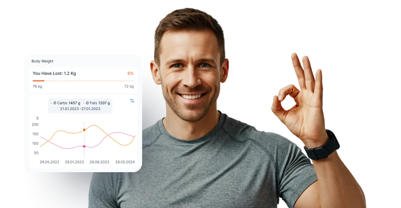 A man examines a graph of his heart rate, indicating health monitoring and fitness tracking.